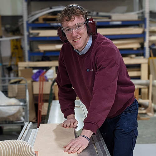 Image of Jack who has undertaken an apprenticeship with Lang and Potter